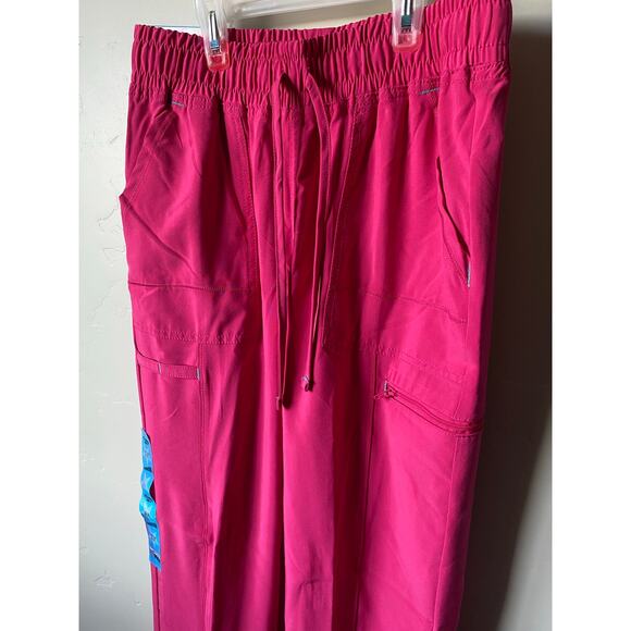 NWT Hot Pink Scrubstar Performance Yoga Scrub Pants- Size XS - Picture 8 of 8